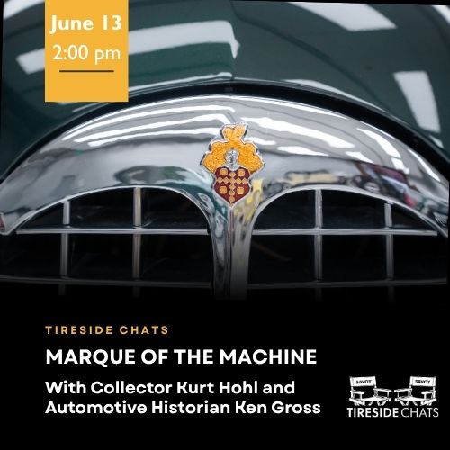 Tireside Chat at Savoy Automobile Museum